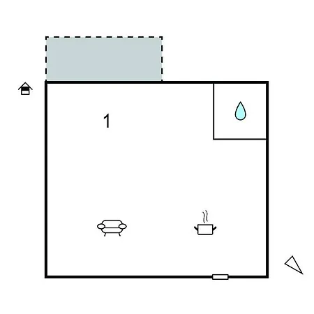 아파트 1 Bedroom In *